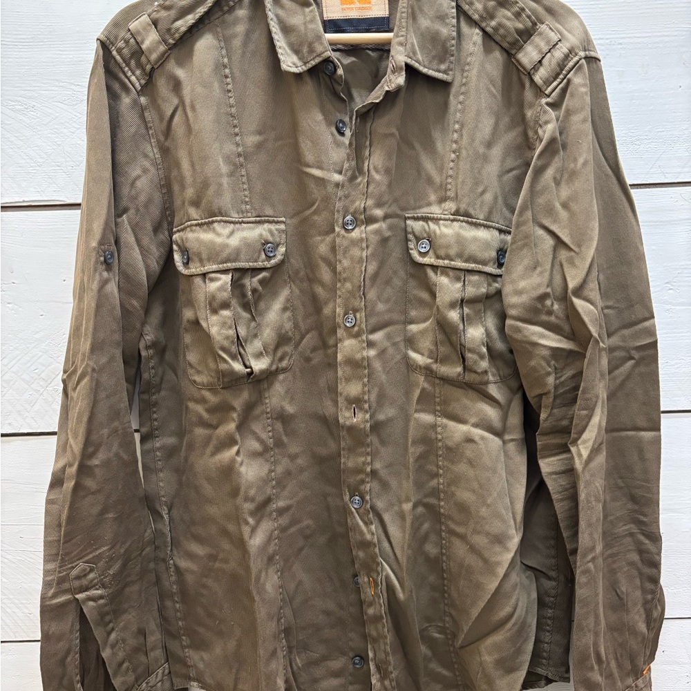 Military brown Boss Orange shirt - medium